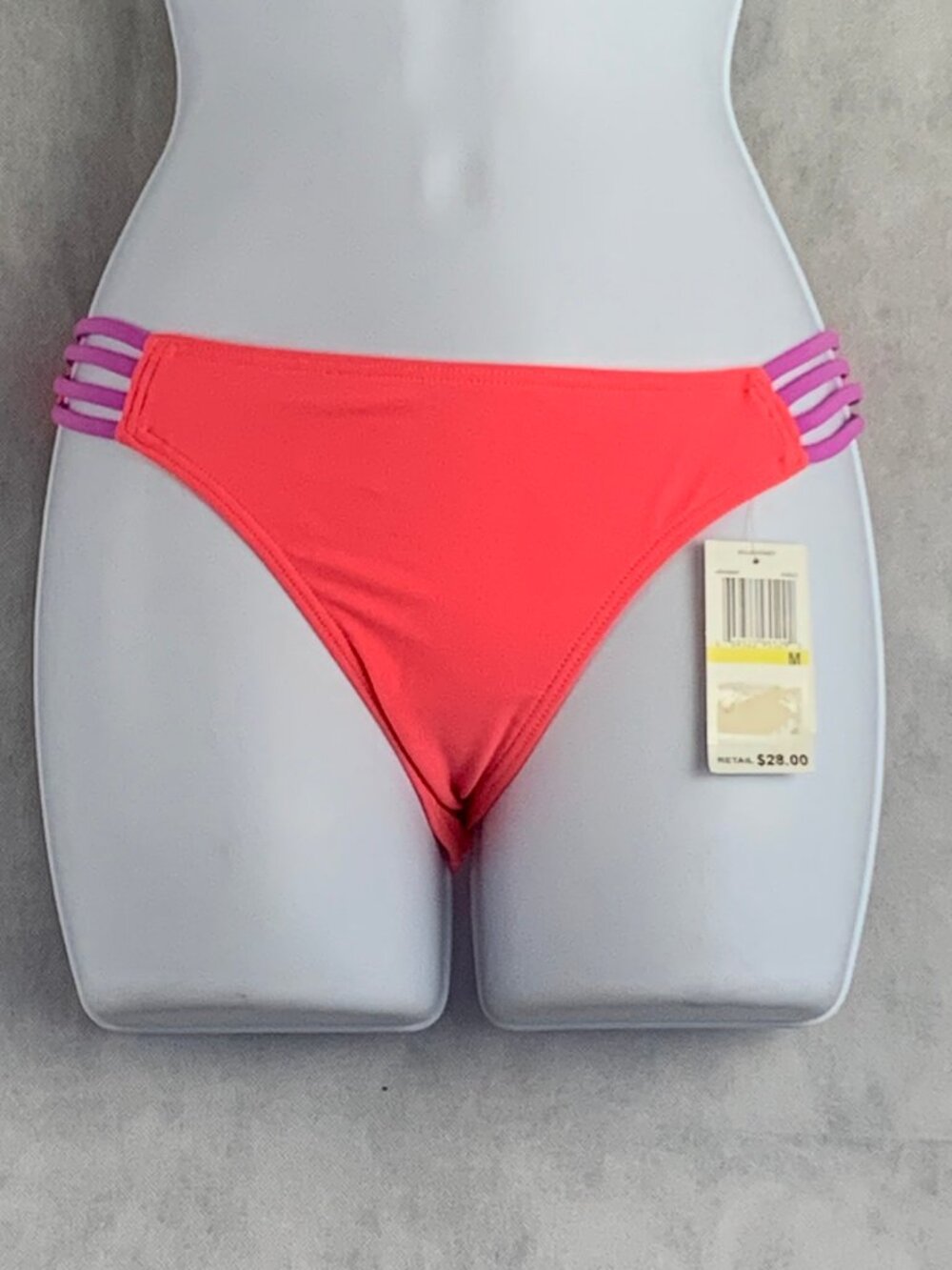 Hula Honey Juniors Strappy Side Bikini Swim Bottom, Ginger Lilac, Medium